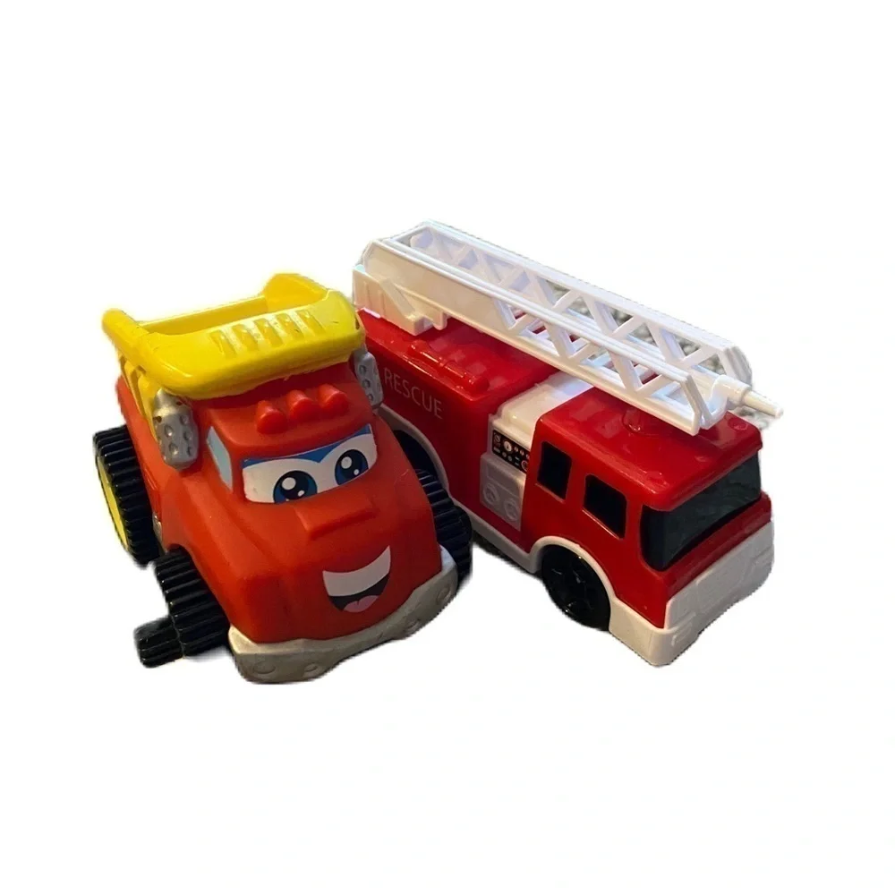 Tonka Chunky Dump Truck Toy W/ Fire Truck Kids Toy Bundle Lot